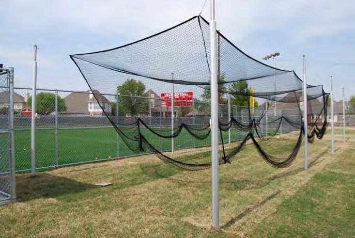 108 BASEBALL & SOFTBALL FIELD AMENITIES GARED s new line of OUTDOOR BATTING AND MULTI-SPORT CAGES are a great addition to any baseball field, practice facility, training camp, or driving range!