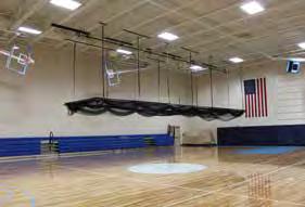 17 GYMNASIUM EQUIPMENT MODEL 4080BL BOTTOM LIFT MULTI SPORT CAGE and 4081BL BOTTOM LIFT BATTING CAGE are electrically operated sports cages that suspend from the ceiling The bottom of the cage