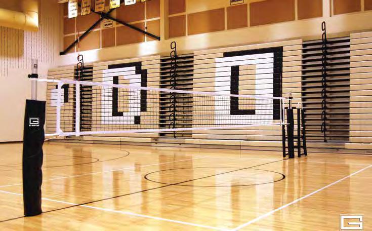 71 1 2 4 3 6000 RALLYLINE SCHOLASTIC SYSTEM Durable and economical, designed for any size budget Extremely versatile aluminum volleyball system offering the most complete line of net sports all