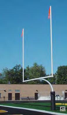 95 REDZONE FOOTBALL GOALPOSTS GARED REDZONE FOOTBALL GOALPOSTS are unyielding for the toughest high school, college, or recreational play environments Newly re-designed with enhanced features for