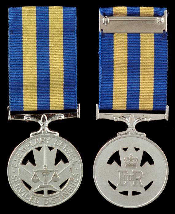 POLICE EXEMPLARY SERVICE MEDAL TERMS A person is eligible to be awarded the medal if the person: (a) was a serving officer on 01 August 1980 or after that date; (b) (c) has completed a minimum of