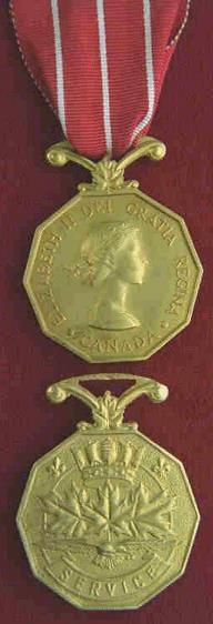 DESCRIPTION A decagonal (ten-sided) medal, representing the 10 provinces, medal, 37- mm across the flats, with raised busts. The King George VI medal is.