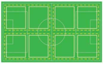 Effective from 1 January 2015 ALL AGE GROUPS Under 10 & 11 Maximum of 2 pitches on a full-size football pitch. Alternatively 1 pitch can be set-up penalty box to penalty box.