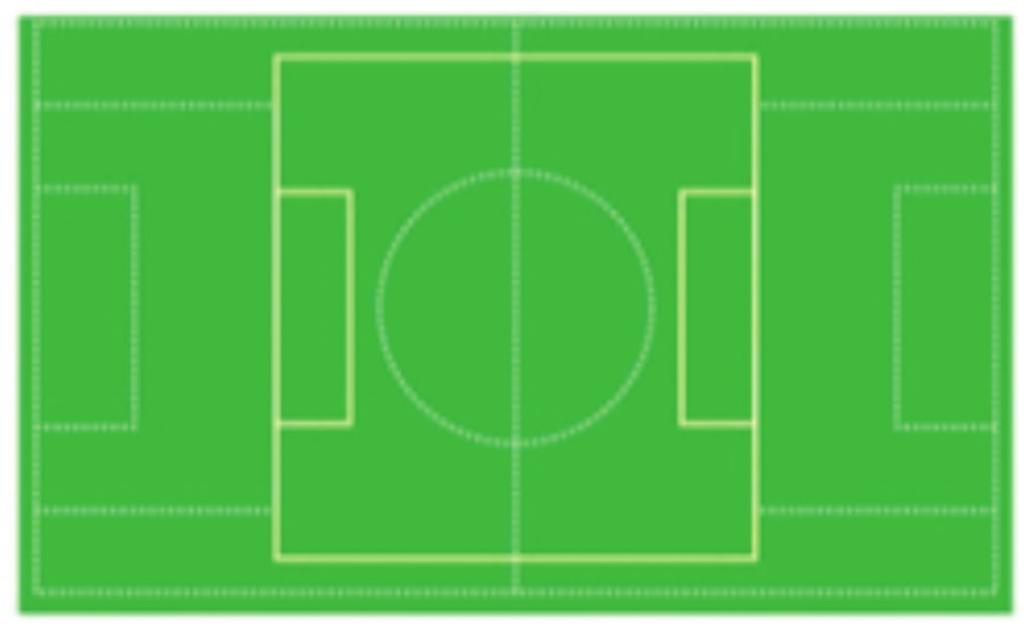 Alternatively 1 pitch can be set-up penalty box to penalty box. Field Markings Cones, markers or painted line markings are suitable.
