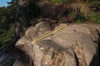 or slings to extend your anchor over the crag edge