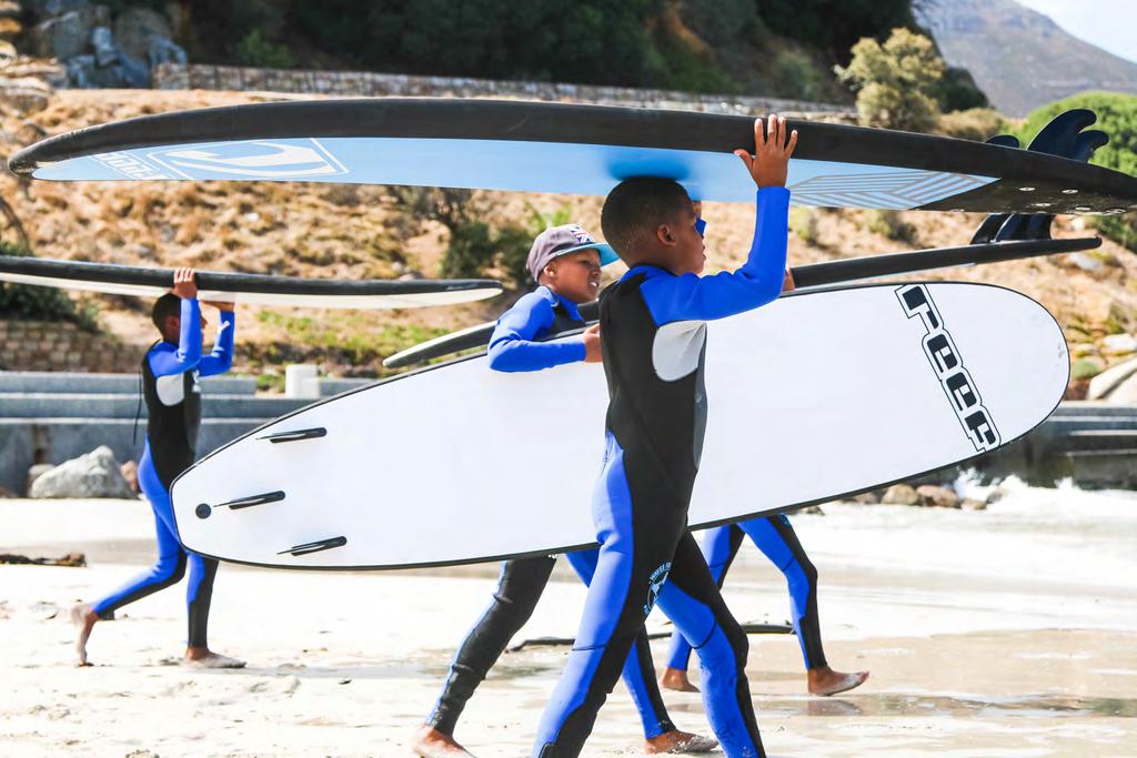 2017 - A Year in Surf Therapy The W4C surf therapy programme consists of daily, evidence-based surf therapy courses, facilitated by trained community-based mentors, for groups of vulnerable and