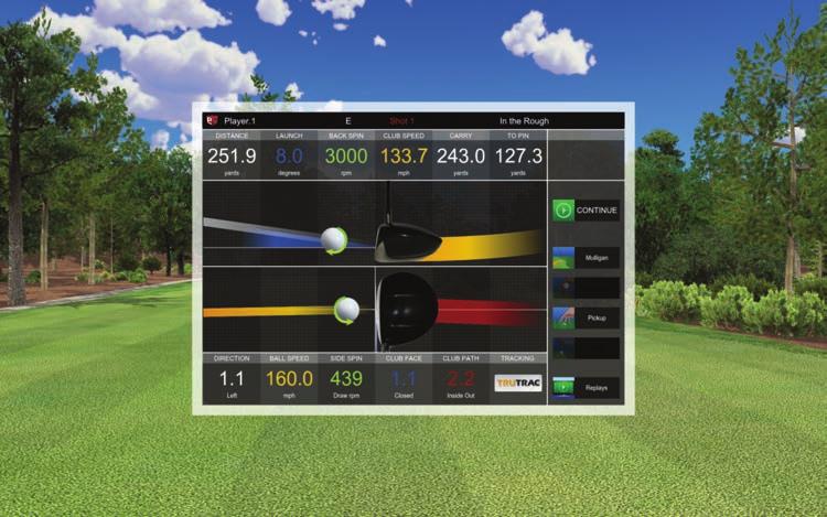 SWING ANALYSIS: POST SHOT SWING ANALYSIS: POST SHOT After a shot, a variety of options are displayed: CONTINUE: Accept the shot and continue.