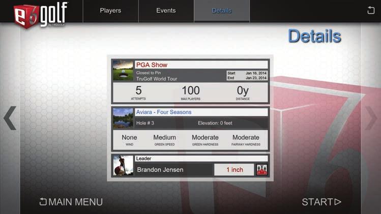 ONLINE EVENTS ONLINE EVENTS CHANGE THE BALL AND/OR PIN POSITION 1. Click the ARROW at the bottom of the Shot Statistics box in the upper left corner to open the drop-down menu. 2. Select CHANGE.