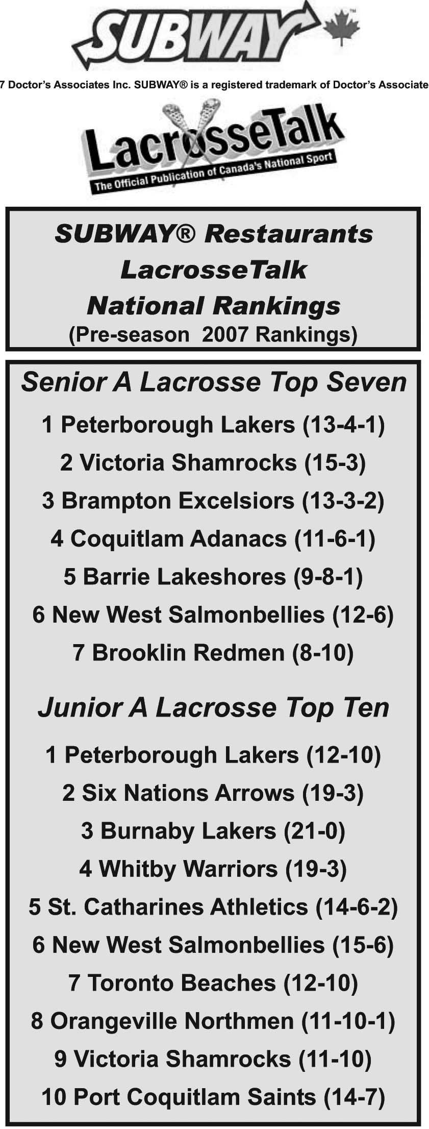 Lakers proved to be the motherlode once again for senior A teams in the Western Lacrosse Association entry draft Wednesday.