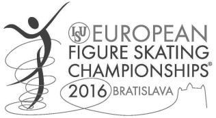 EUROPEAN FIGURE SKATING CHAMPIONSHIPS 2016 January 25 31, 2016, Bratislava / Slovakia International Skating Union () Council President: Ottavio Cinquanta Italy 1st Vice President Figure Skating: