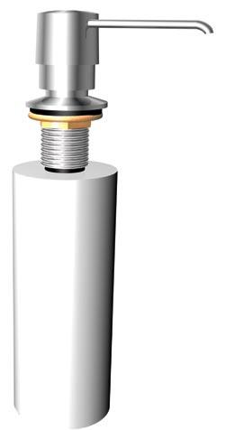 Soap/Lotion Dispensers SPD-B Deluxe chrome-plated brass soap/lotion dispenser with plastic