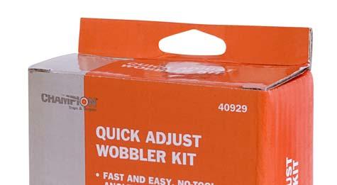 SHOOTING SYSTEMS Quick Adjust Wobbler Kit Maximize the fun of your Champion Skybird or Matchbird thrower with a Quick Adjust Wobbler Kit.