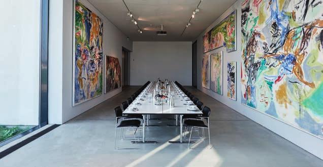 The gallery is ideal for board meetings, small networking events and