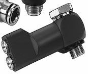 Metric & nch Sensor Fitting Very compact units asy tube insertion for rapid assembly of pneumatic circuits Positive tube anchorage Simpler pneumatic systems liminates need for electrical reed