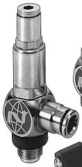 Metric & nch Reducing Fitting ompact units System running cost savings by optimising cylinder pressure esigned for mounting on valves Push-in or threaded ports available Relief feature to protect