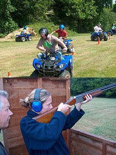 CLAY PIGEON SHOOTING & QUAD BIKES A change from surf and turf this is shoot and ride. A 30 clay shoot and quad trekking.
