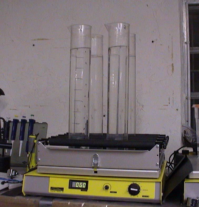 EXPERIMENTAL APPARATUS: Vertical mixing in system is weak;