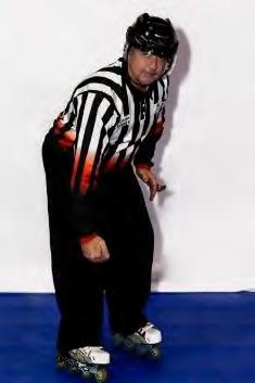 non-whistle hand placed on the knee with both skates on the surface Crossed arms above the head with closed fists Timeout Spearing Slashing Tripping Using both hands form a T in front of the chest A
