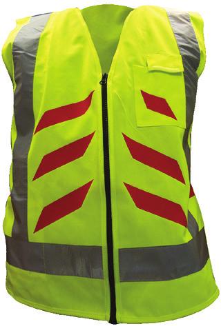 »» Red stripes optional (Lime vest only).