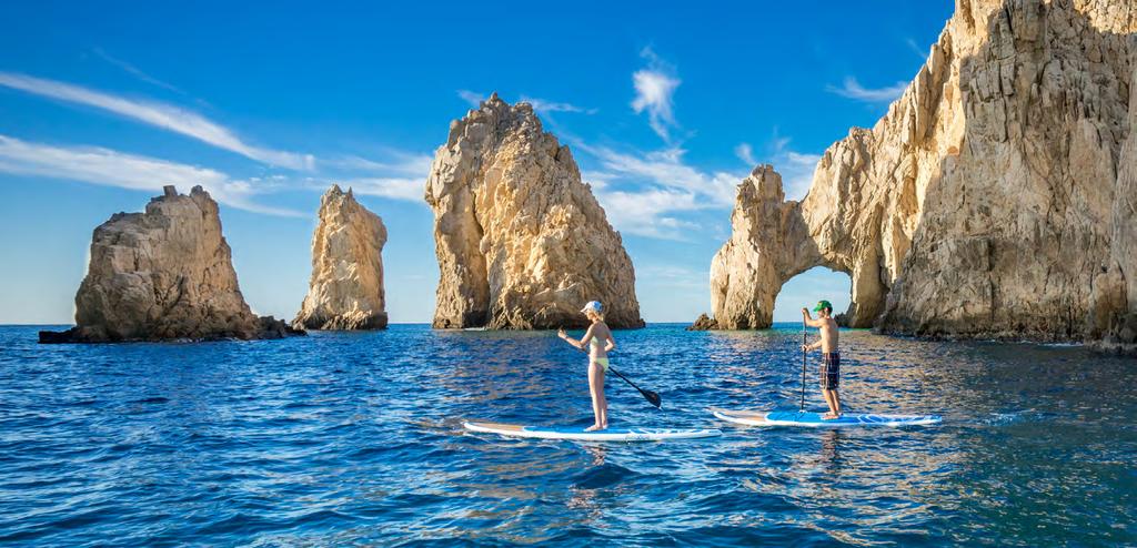 SUNRISE STAND UP PADDLE BOARD (SUP) Start the day with a sunrise standup paddle board at Cabo s iconic Land s End.