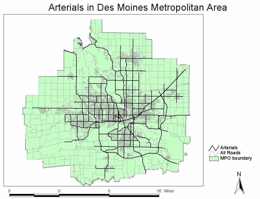 Arterial Road Network Selection Using ArcView 3.