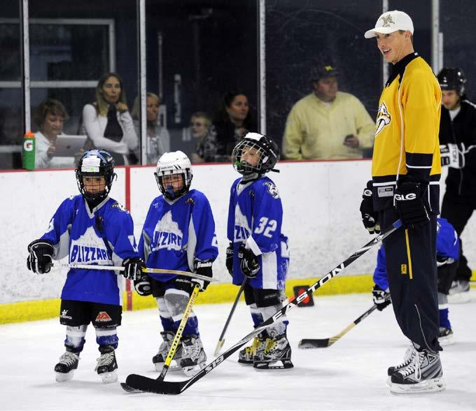 Glossary A coach can help you learn to play hockey. Learning to Play Many communities have teams where you can learn to play hockey.