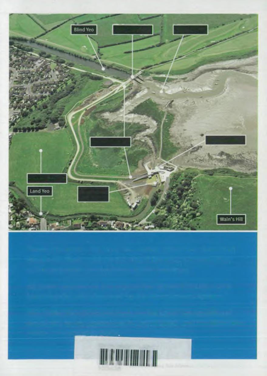 Blind Yeo sluice Clevedon Pill Marshall s Bank Land Yeo outfall Marshall's field River intake