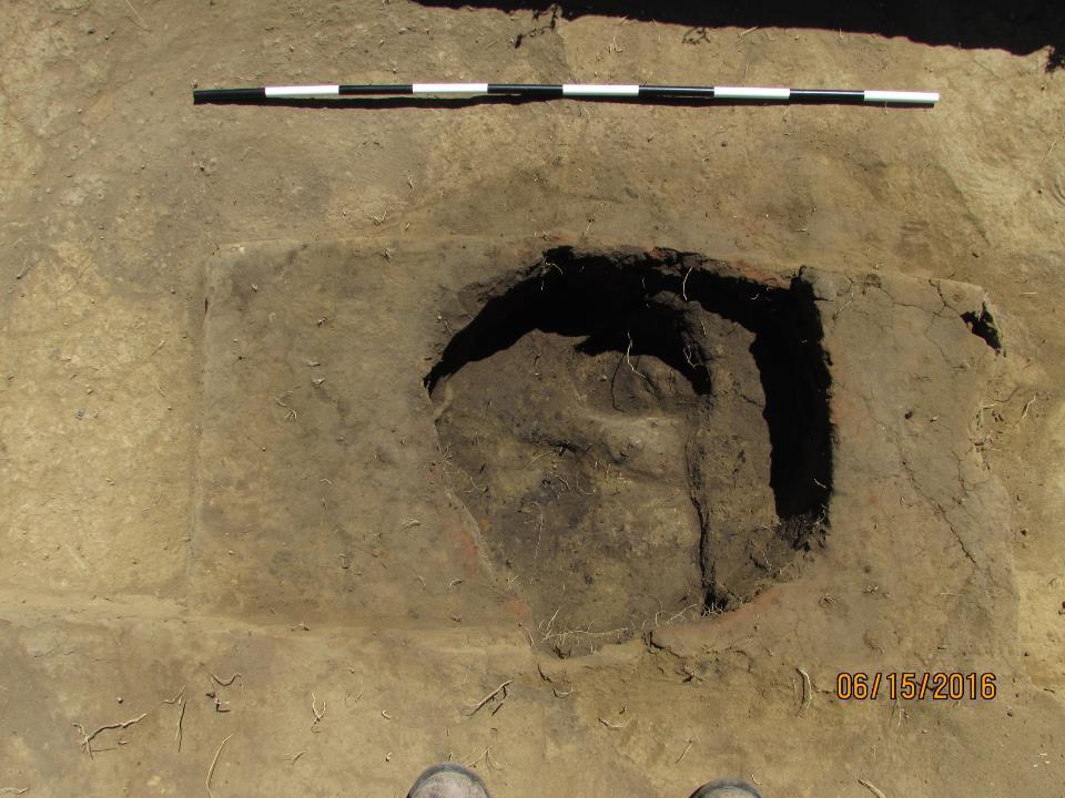 Hearth radiocarbon dated to AD