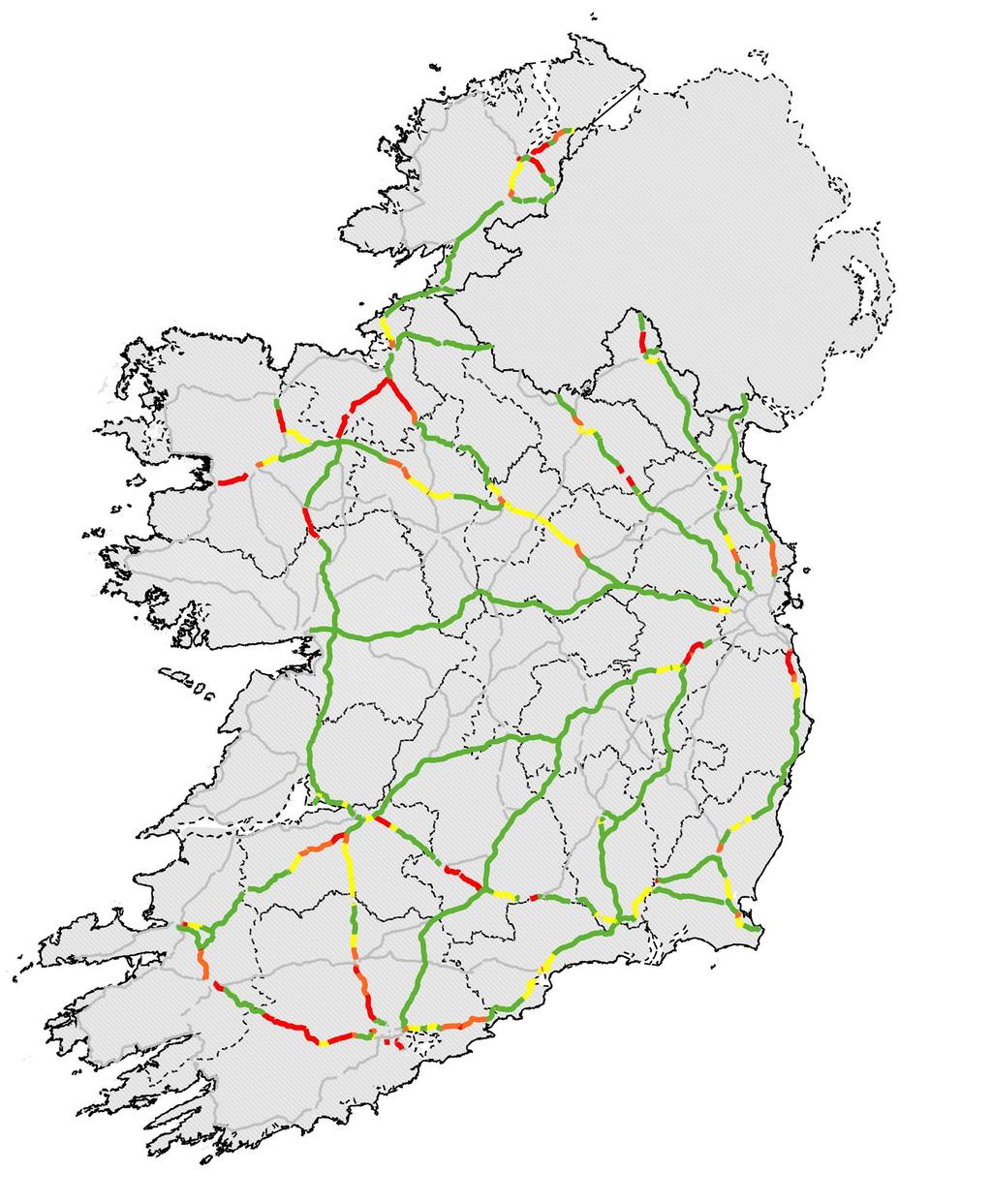 ONE ROAD NETWORK C2: VOLUME TO CAPACITY RATIO: NATIONAL PRIMARY ROADS Proportion of the National Primary Roads network operating at each level of capacity 11 The Volume to Capacity (V/C) Ratio