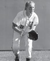 KELLY HAUXHURST 2001 - THIRD TEAM A clutch team player, Kelly Hauxhurst made her senior year her best, leading the UW in batting (.386) and hits (73), while reaching base in 57 of the team s 63 games.