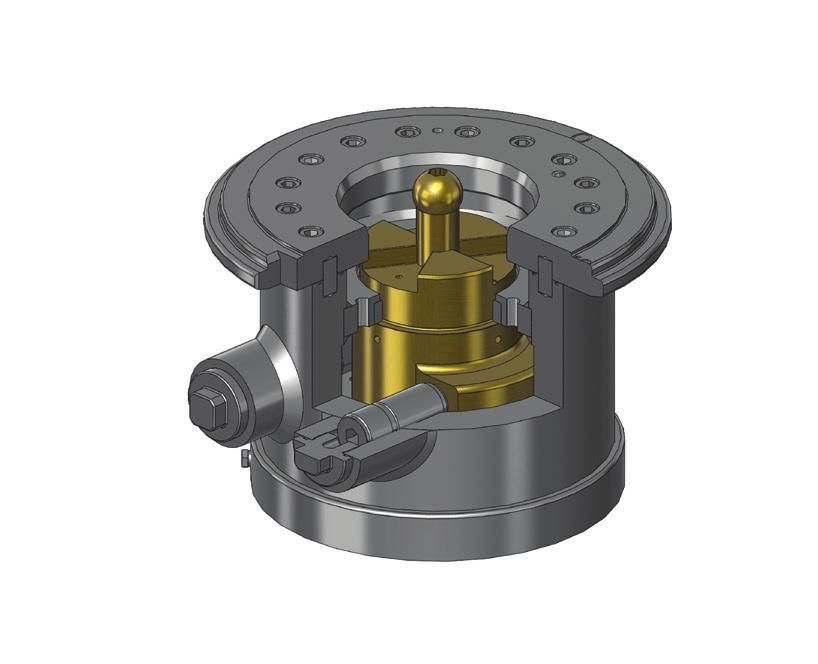 10 Clutch spool equipped with relief valve acting as overpressure venting device and accumulator acting as pressure compensation device. Seawater resistant materials for all exposed parts.