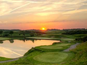 It boasts two championship courses and a short academy layout. L Albatros Course will host the 2018 Ryder Cup.