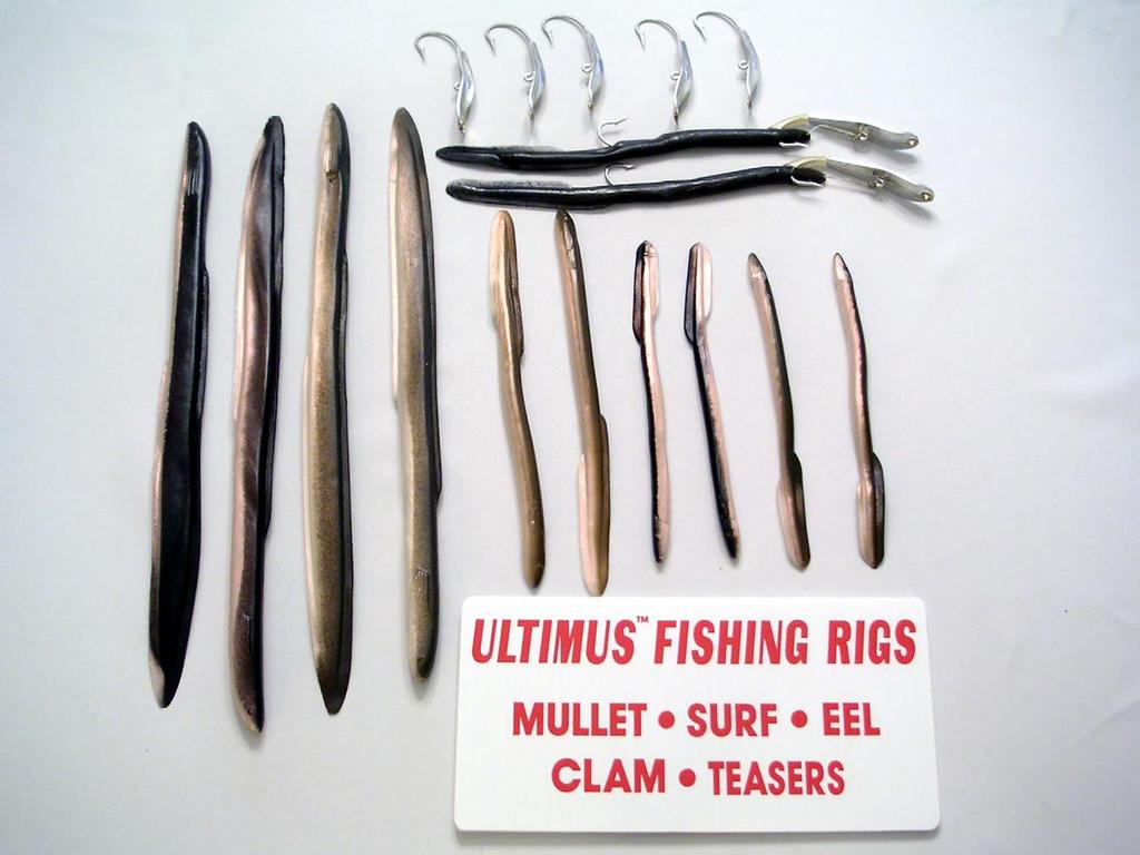 Ultimus Rubber eels & Tin Squid Heads Tin Squid Heads (100% Tin) TSS TSM TSD TSXD TSSD Shallow Runner 3/4 oz. Medium Runner 7/8 oz. Deep Runner Extra Deep Runner 1.5 oz.