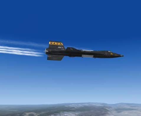 Because of some limitations of the FS2004 platform, the H 2 O 2 jettison effect cannot be observed in the X-15-1 equipped with the XLR-11 engines.