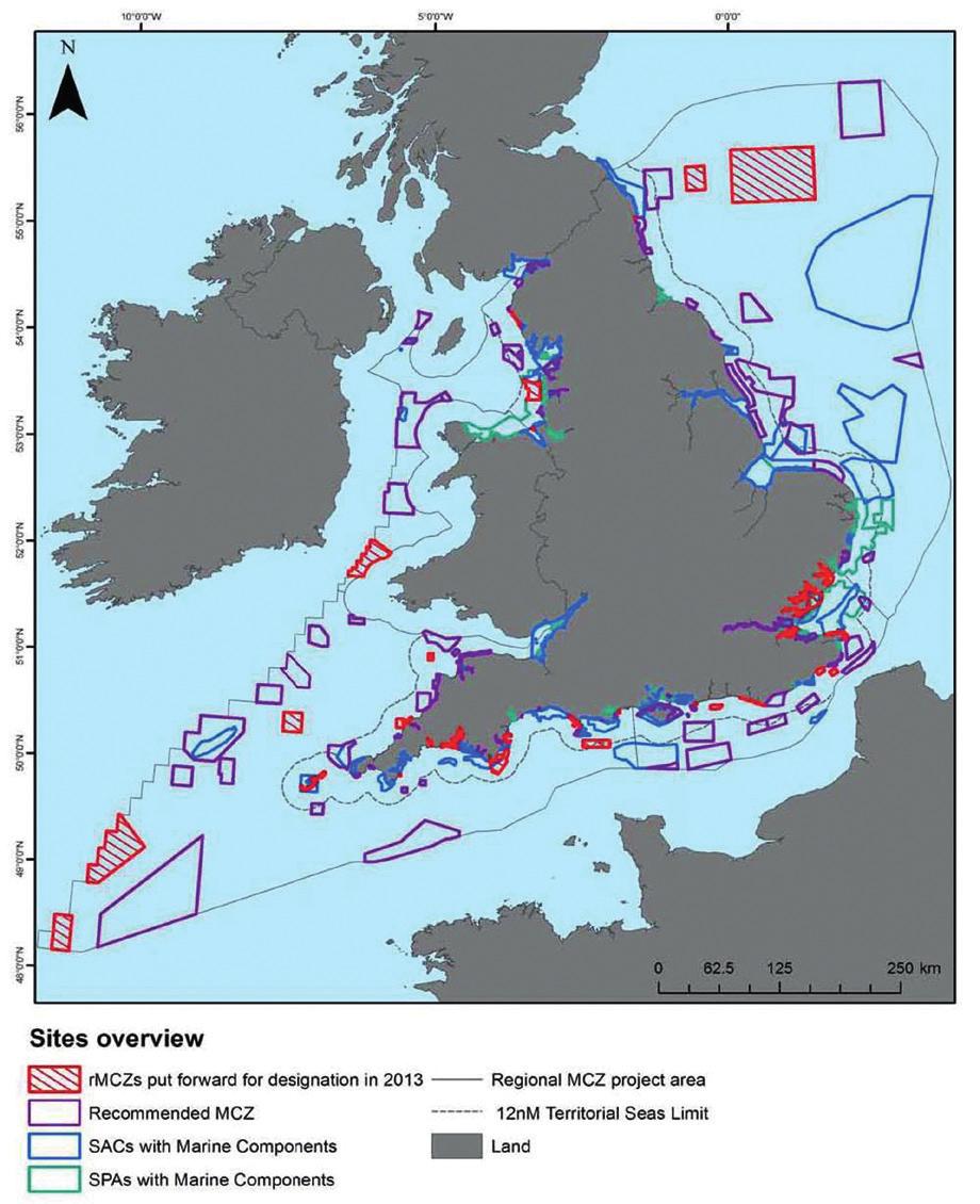 MCZ Proposals How The UK Will Look England MCZs recommended by Regional MCZ Projects, MCZs proposed for designation in