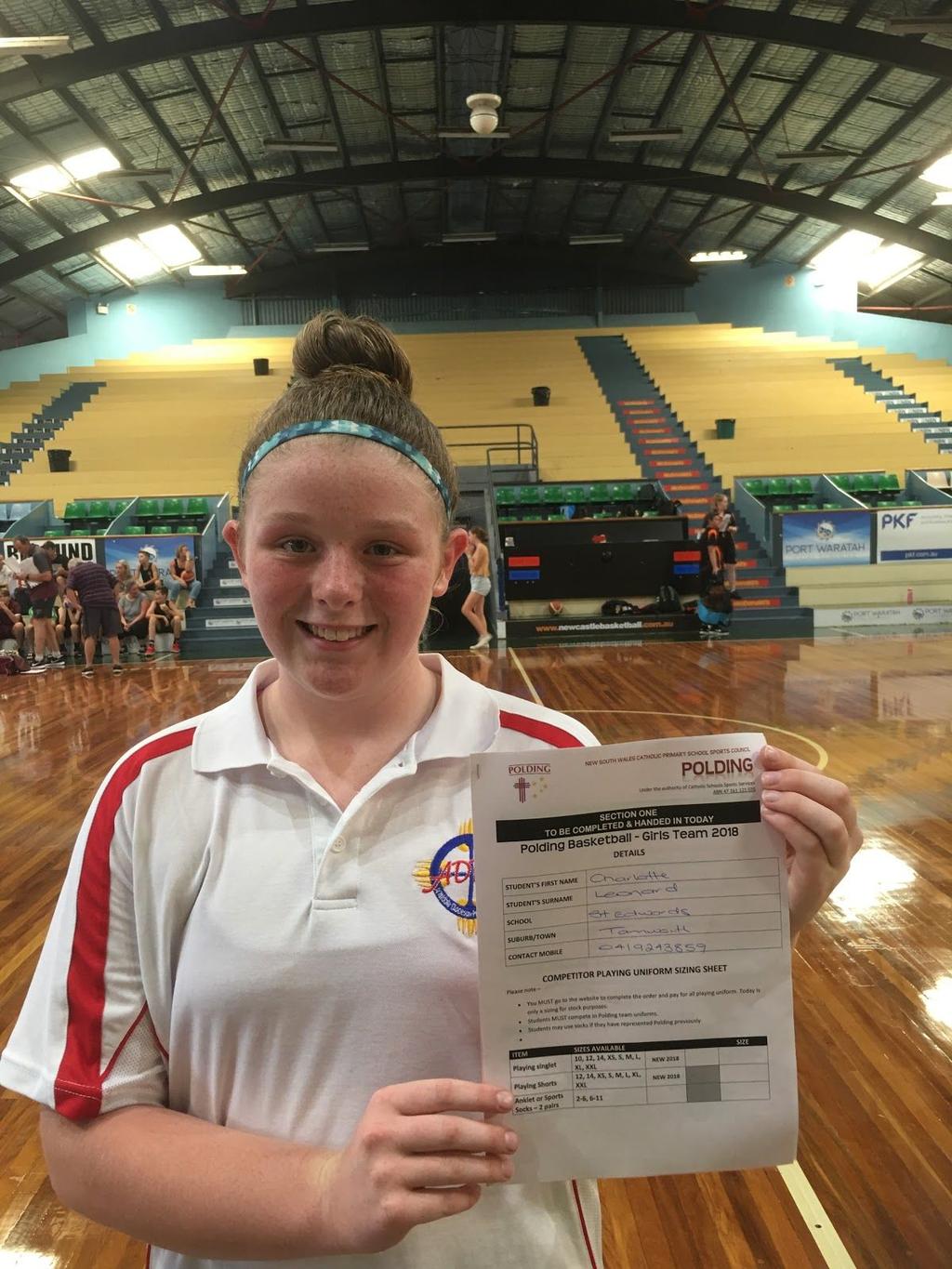 Gabi and Charlotte were selected in the Possibles/Probables sides for final selection with Charlotte gaining selection in the Polding team to to compete in the NSW PSSA carnival at Broken Bay in May.
