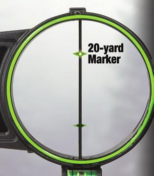 MOUNTING AND SETUP Tip: A ¼" String Peep Sight is recommended so that you can see the yardage and the whole sight picture through the string peep sight.