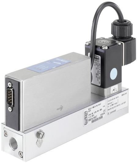 Type 8713 can optionally be calibrated for two different gases, the user is able to switch between these two gases.