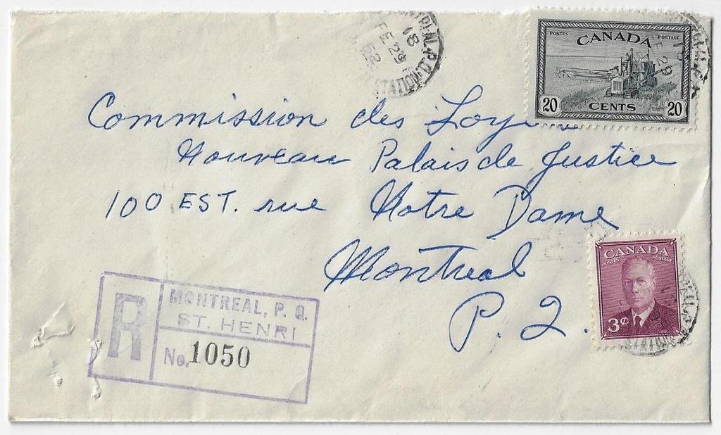 8-21 die E on cover to Manitoba, returned for better