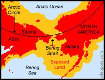 Early Cultures Most people believe that the first people who lived in North America came from Asia. These people possibly used a land bridge.