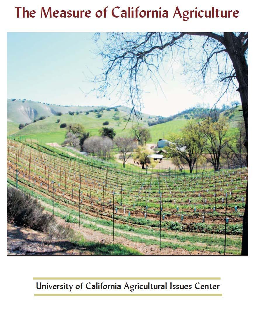 The Measure of California Agriculture An AIC compilation of useful statistics from