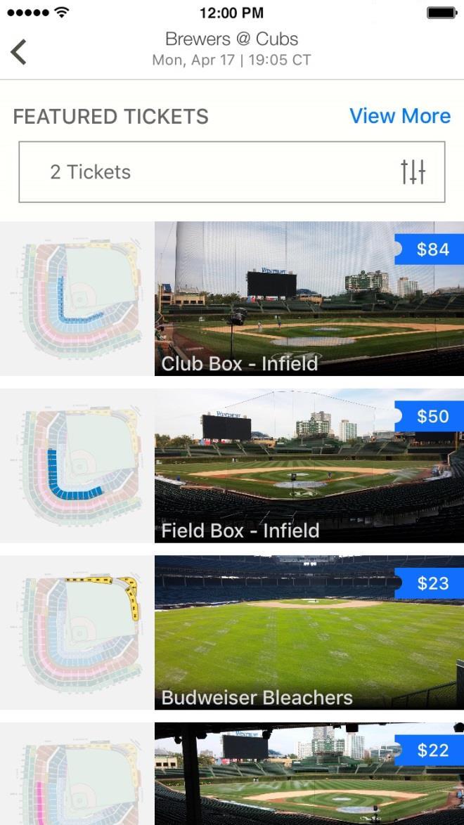 How to Buy Cubs Tickets Still need tickets to the game? Purchasing seats is now easier than ever in the MLB Ballpark app. Select your game and browse available options.