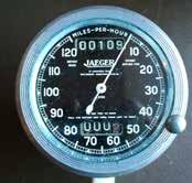 120mph Jaeger Speedometer with Trip. Front setting in aluminium case, ribber bezel and heavy bevelled glass. Just fully overhauled and ready to fit. Hens teeth. 750.00 plus postage. Steve Hughes.