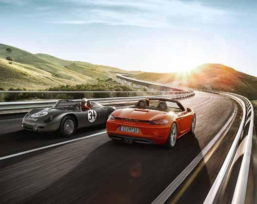 The sporting gene is dominant. The new 718 Boxster range advances a Porsche bloodline 59 years in development.