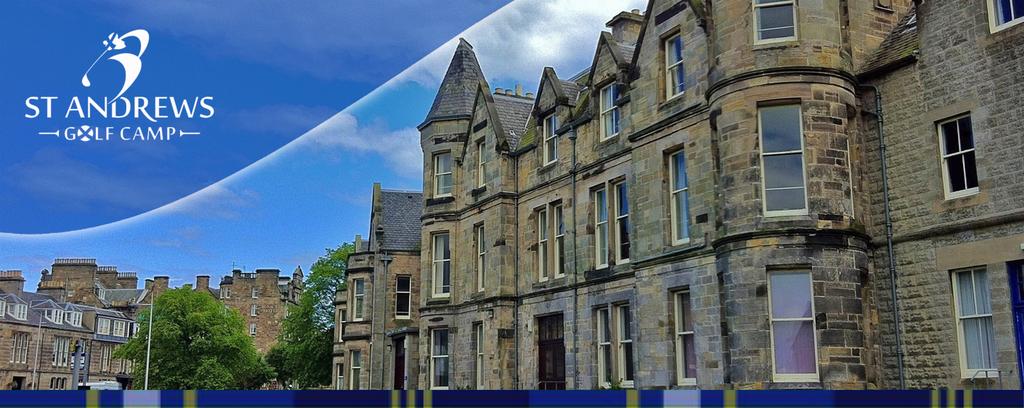 John Burnet Hall St Andrews Golf Camp is delighted to be working in partnership with St Andrews University to accommodate our Junior Golfers during 2018.