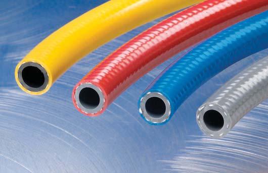 A1141, A1144, A1146, A1148 Series Special Purpose PVC/ Polyurethane Air Hose This special blended hose is ideal for general air and water applications that need to operate at higher temperatures than