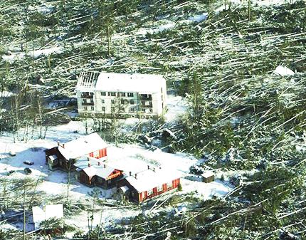 Kanadský Slovák - 2.december 2017 strana 7 deň, ktorý zmenil tatry víchrica zničila 19. novembra 2004 až 12-tisíc hektárov lesa. VYSOKÉ TATRY. Piatok 19.