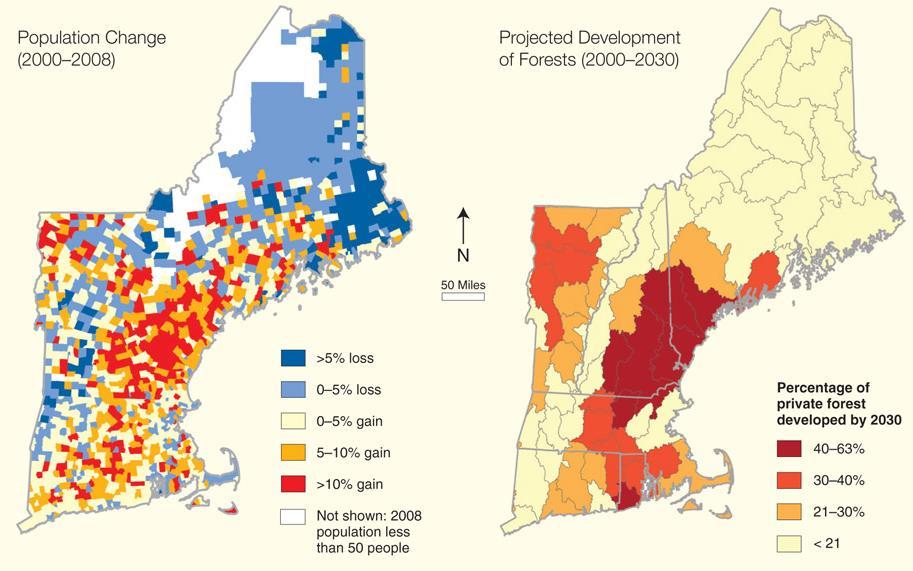 Land Use Change: Forest Cover in New England Foster et al.