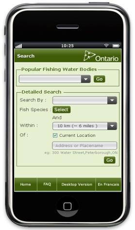 local weather forecasts, Ontario Federation of Anglers and Hunters Tackleshare program and lake monitoring bulletins.
