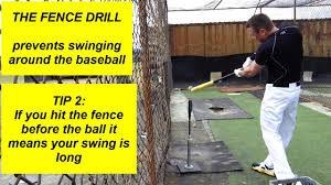 Fence Drill: Utilizing a tee, set the tee about 6-8 inches away from a net (do NOT use an actual fence as the name of the drill references due to damage to bats or the fence).